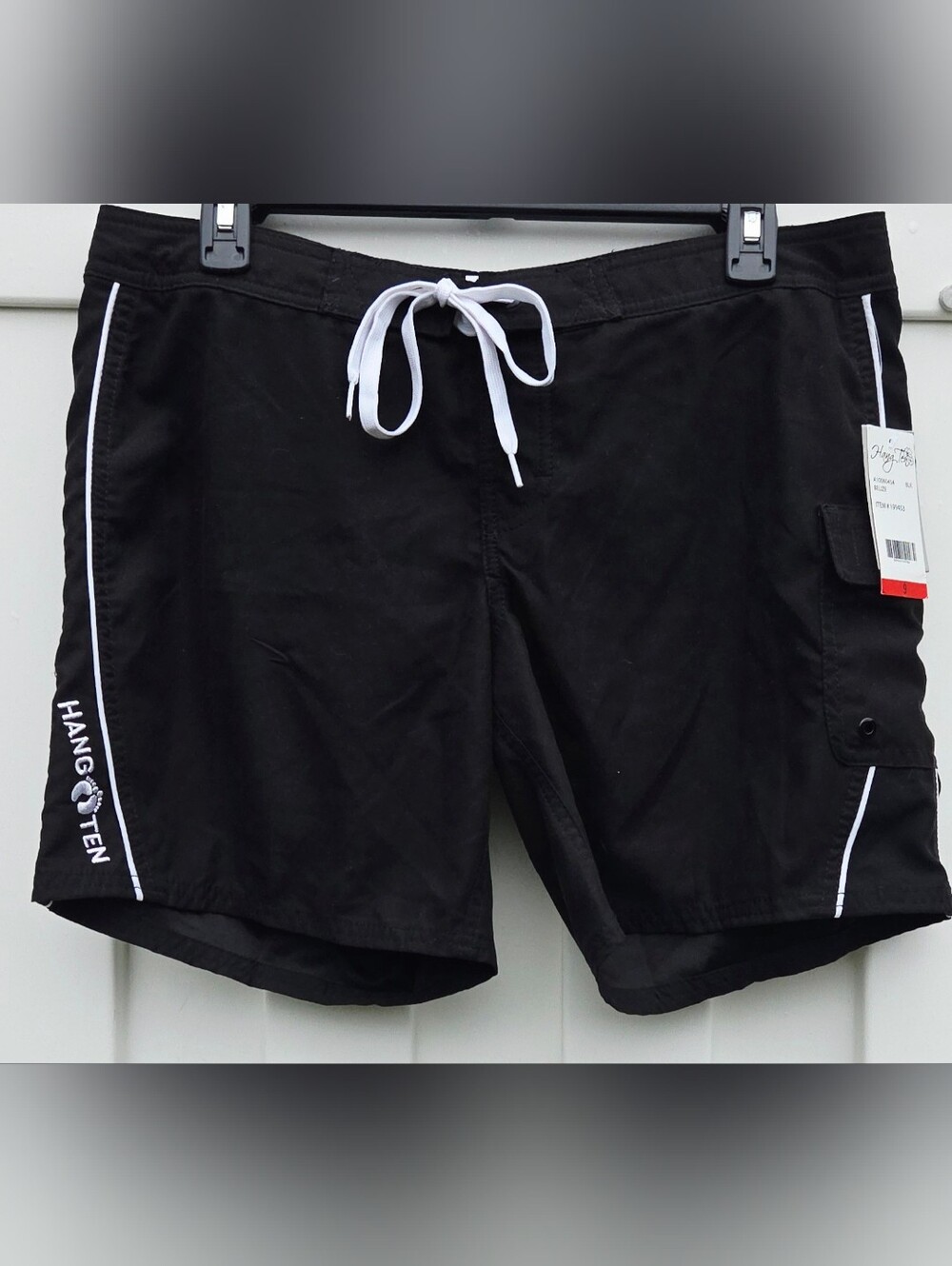 Hang Ten Juniors/Women's Black Board Shorts Size 9 NWT. Beach, Vacation, Swim
